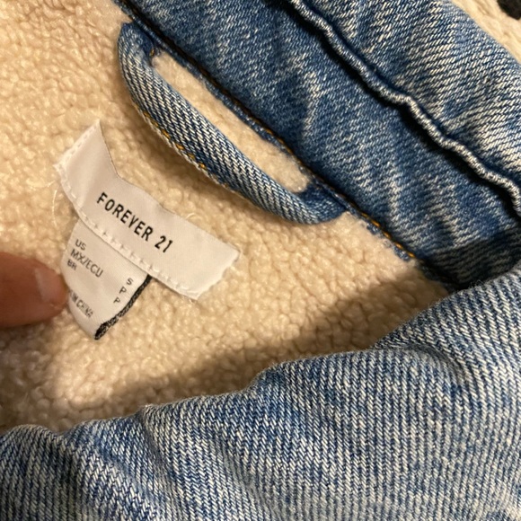 Oversized Sherpa denim jacket - Picture 2 of 5